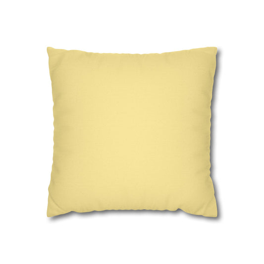 Cozy Yellow Reversible Square Pillowcase