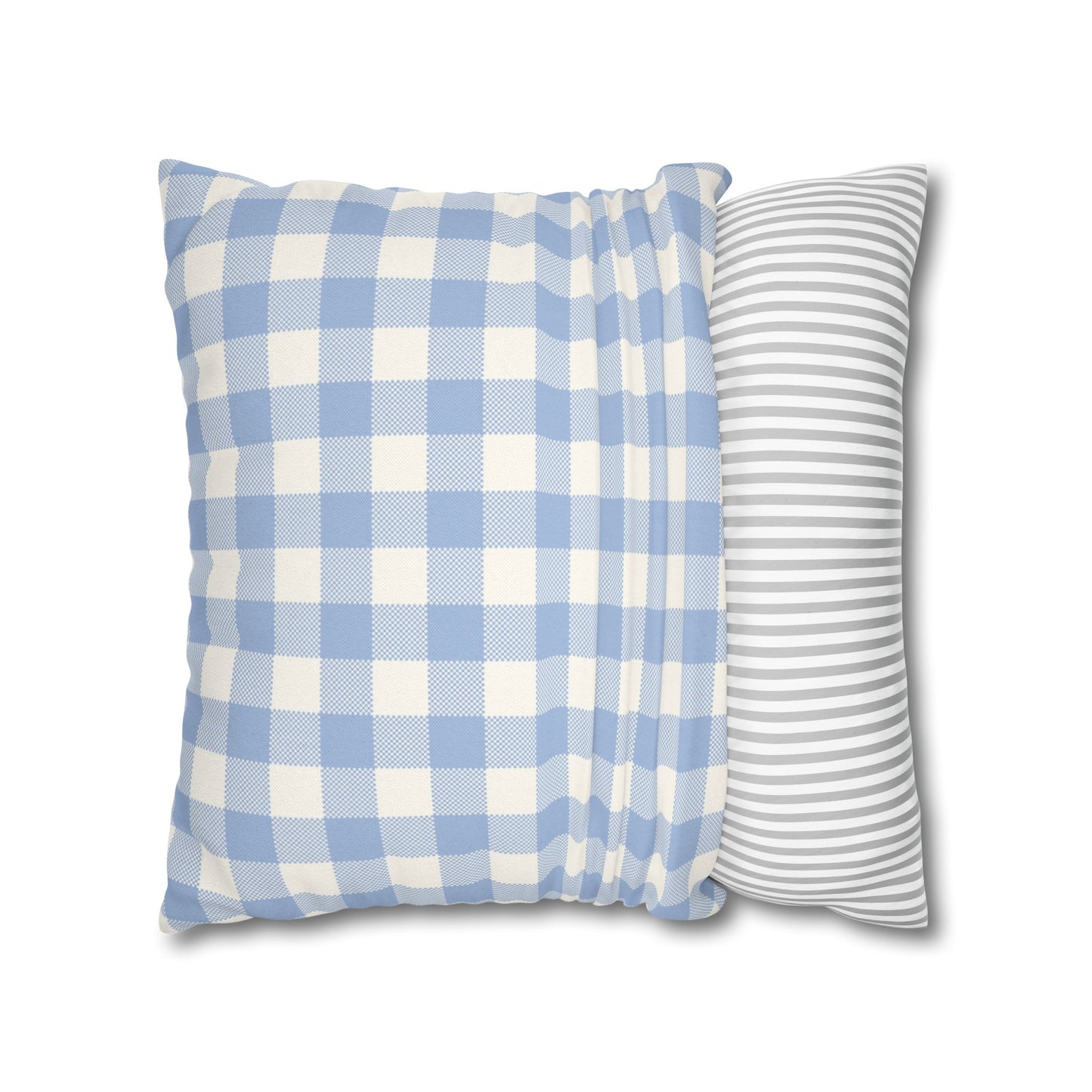 Blue Checkered Pillowcase