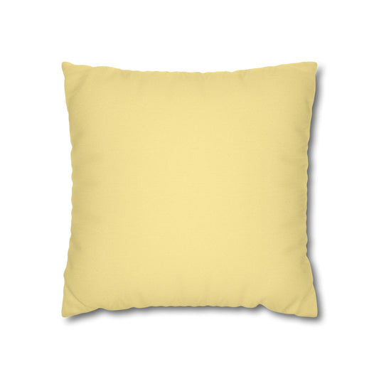 Cozy Yellow Reversible Square Pillowcase