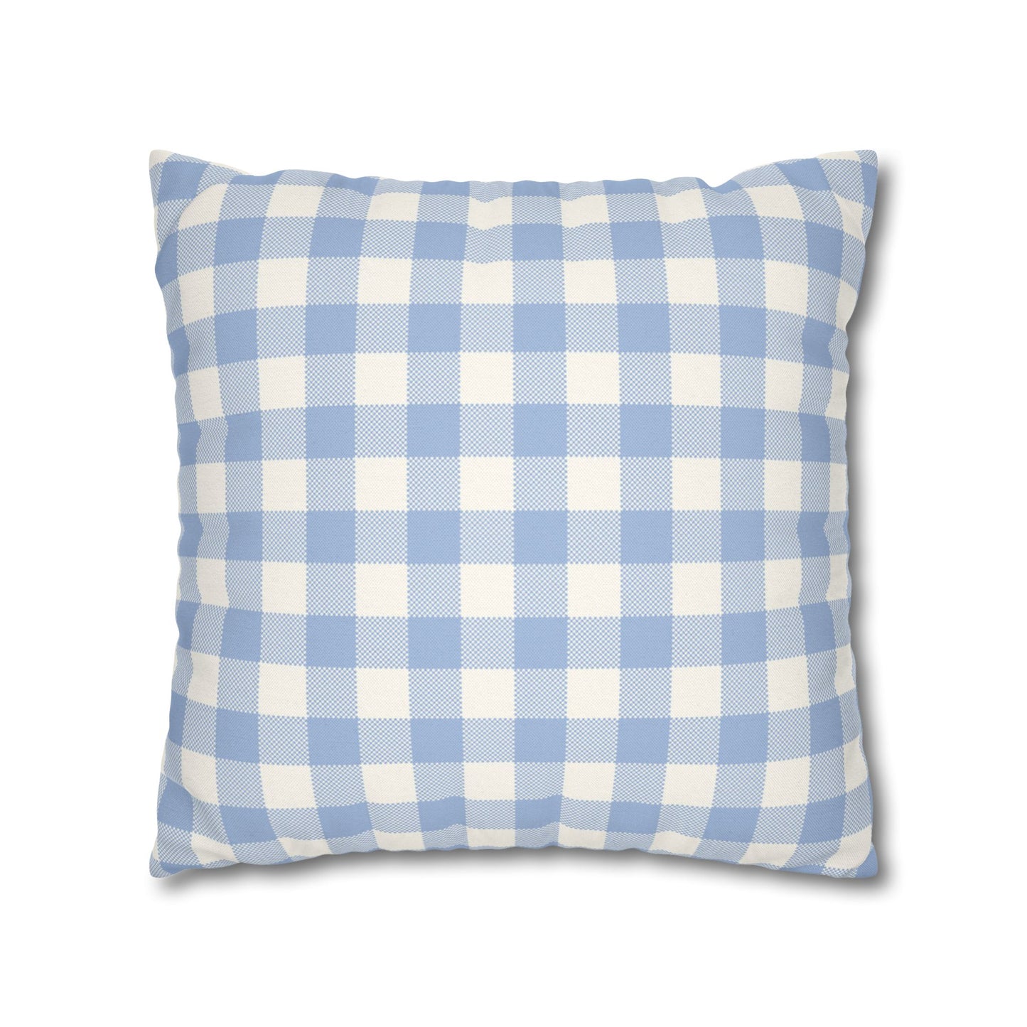 Blue Checkered Pillowcase