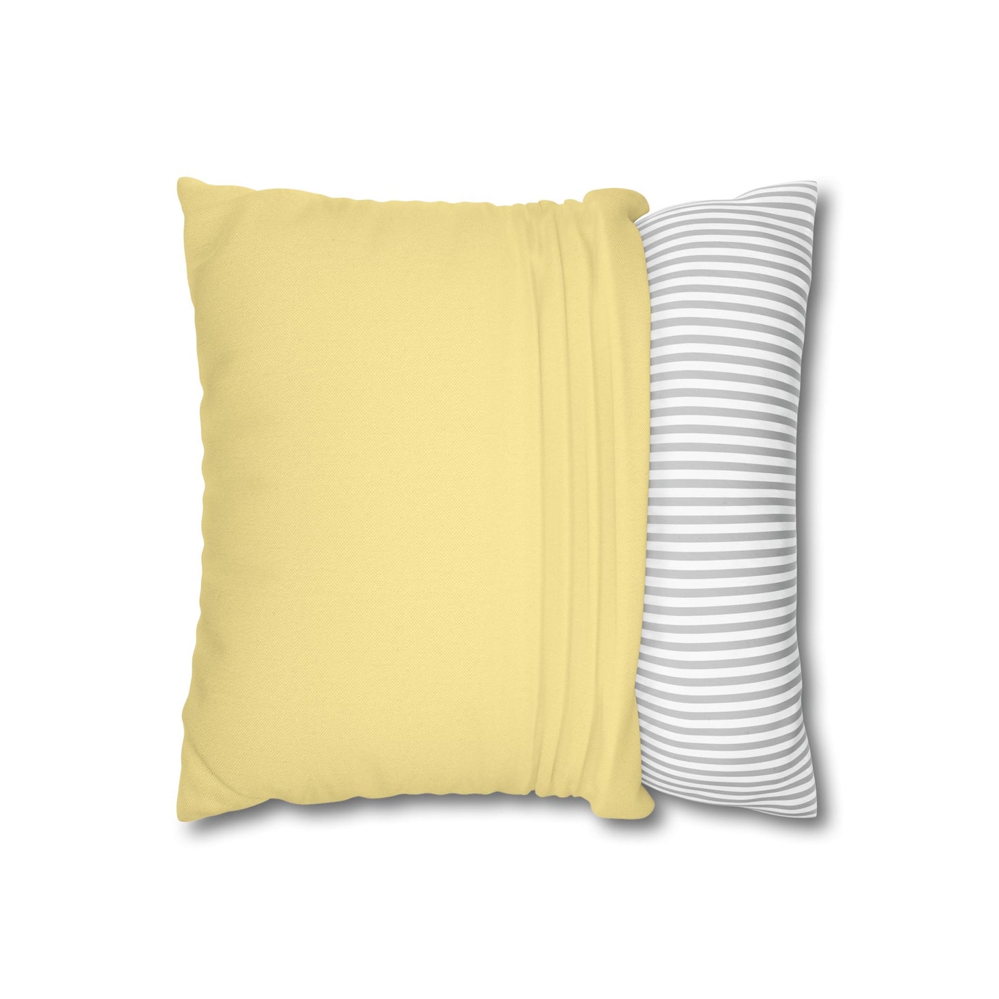 Cozy Yellow Reversible Square Pillowcase