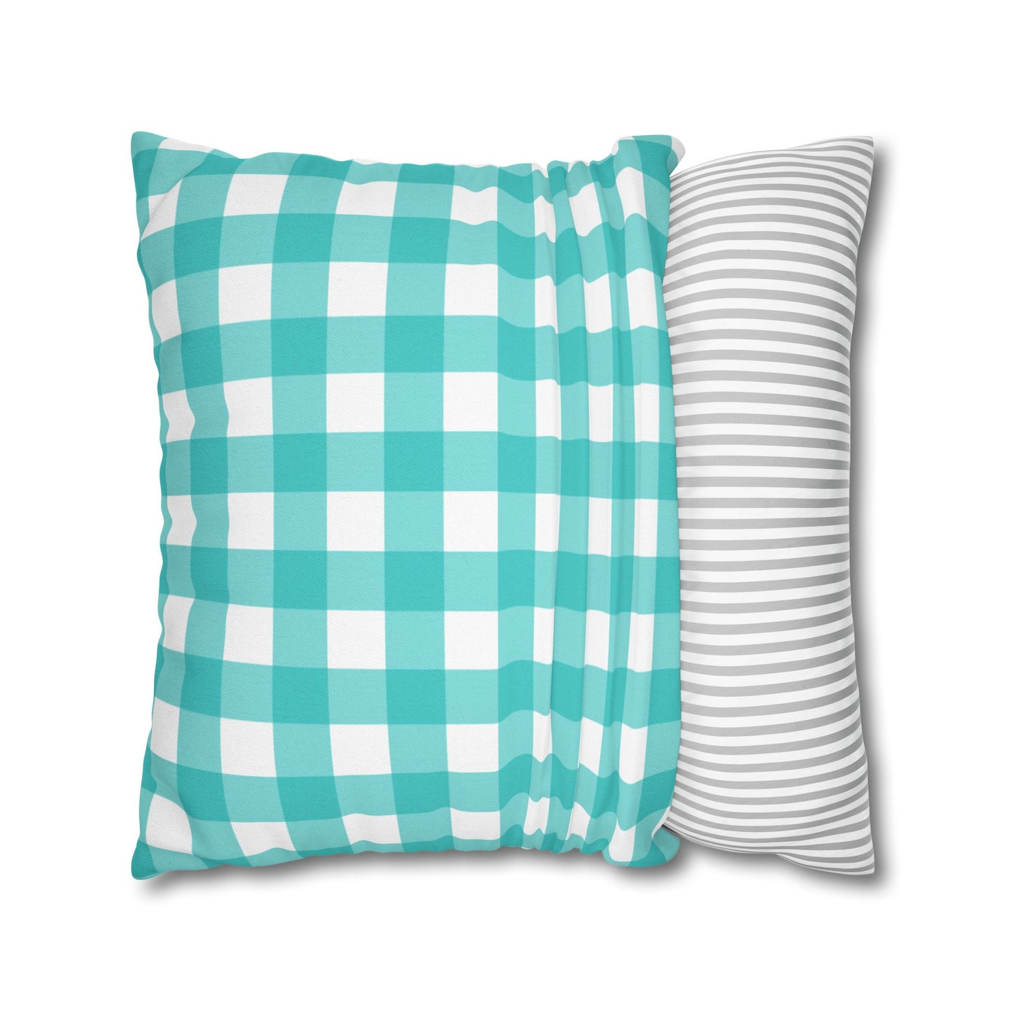 Gingham & Stripes Reversible Pillowcase