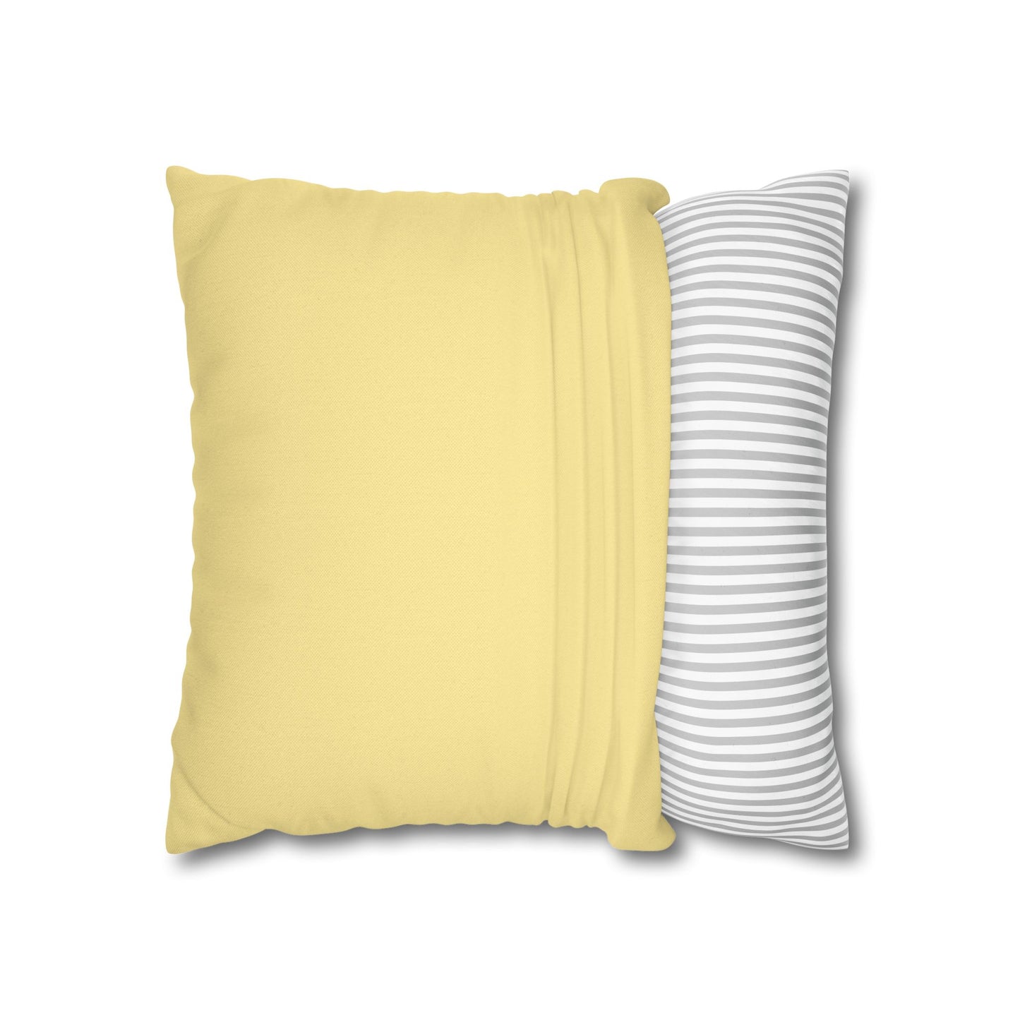 Cozy Yellow Reversible Square Pillowcase