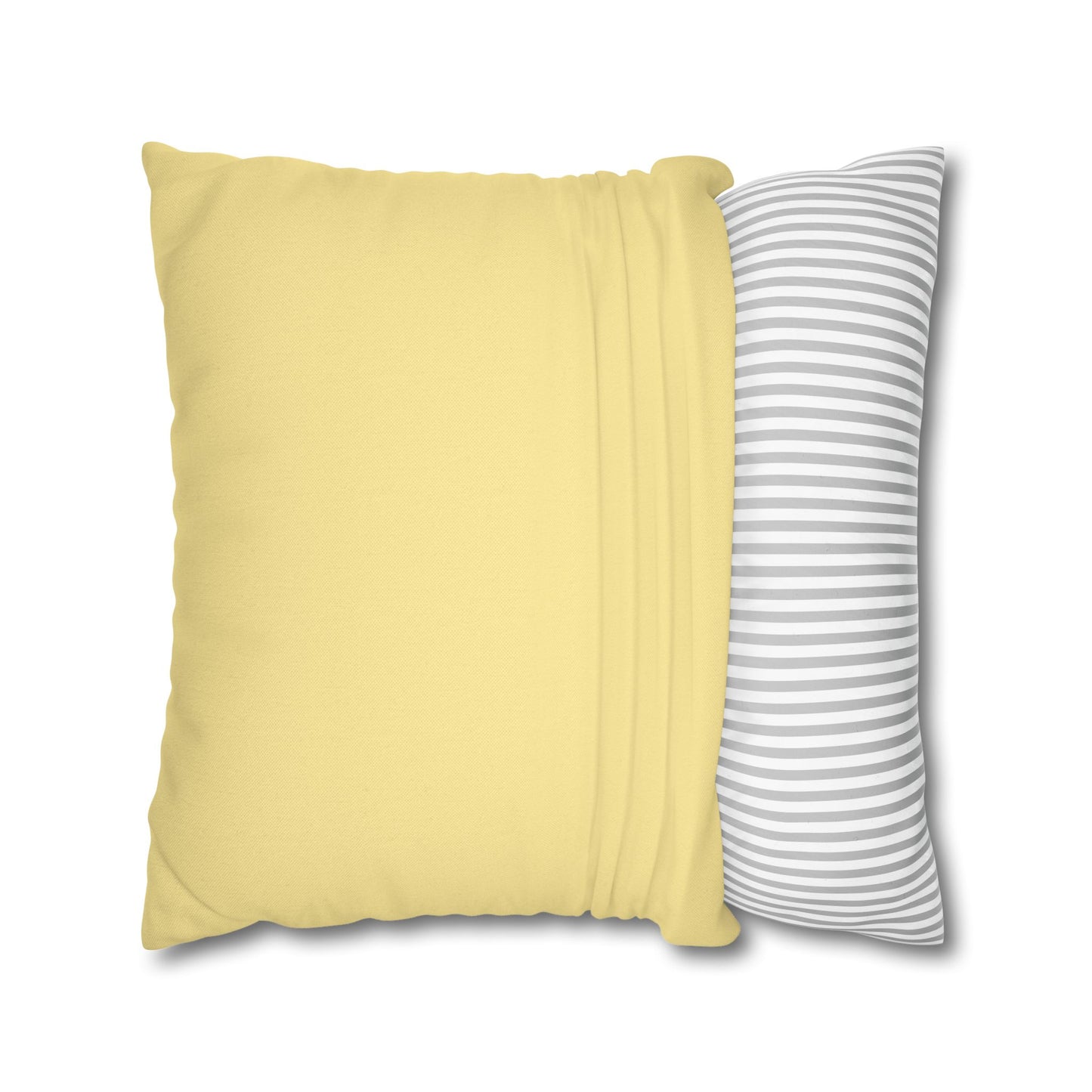 Cozy Yellow Reversible Square Pillowcase