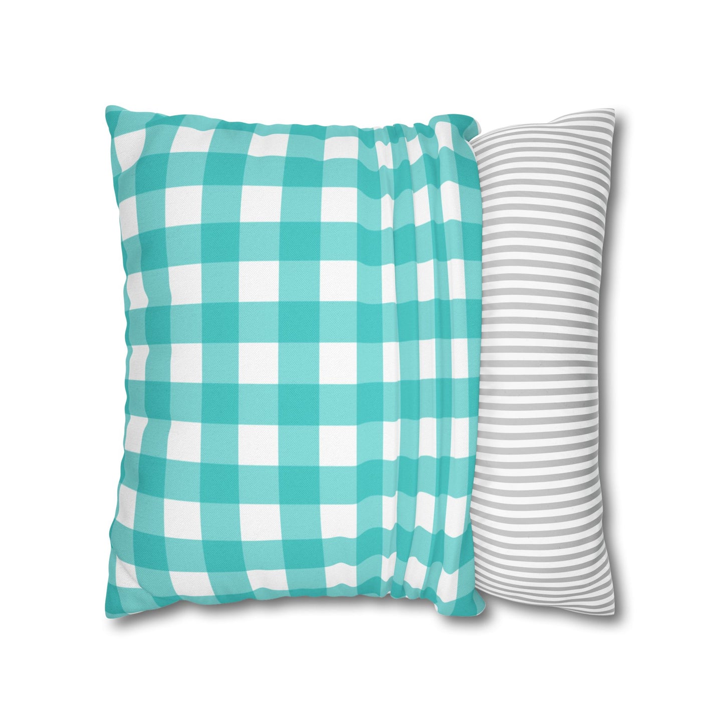 Gingham & Stripes Reversible Pillowcase