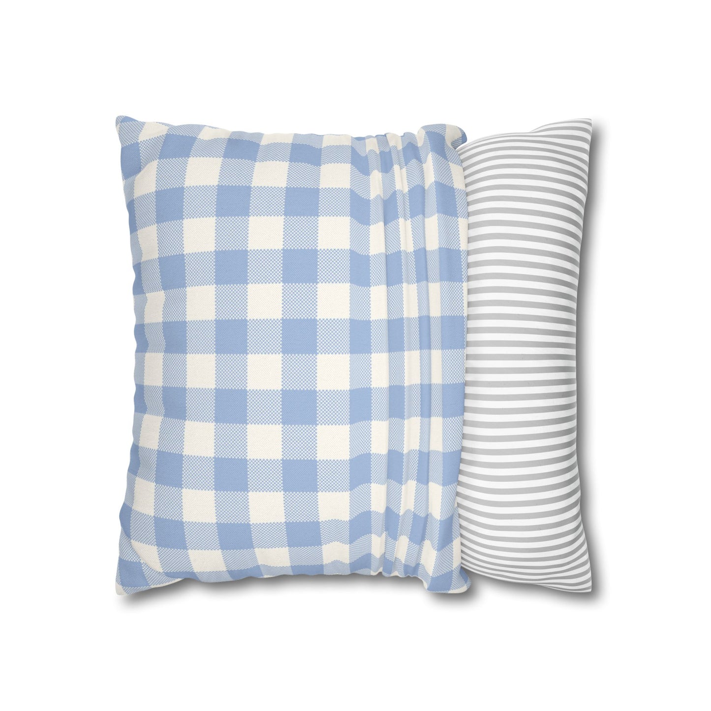 Blue Checkered Pillowcase