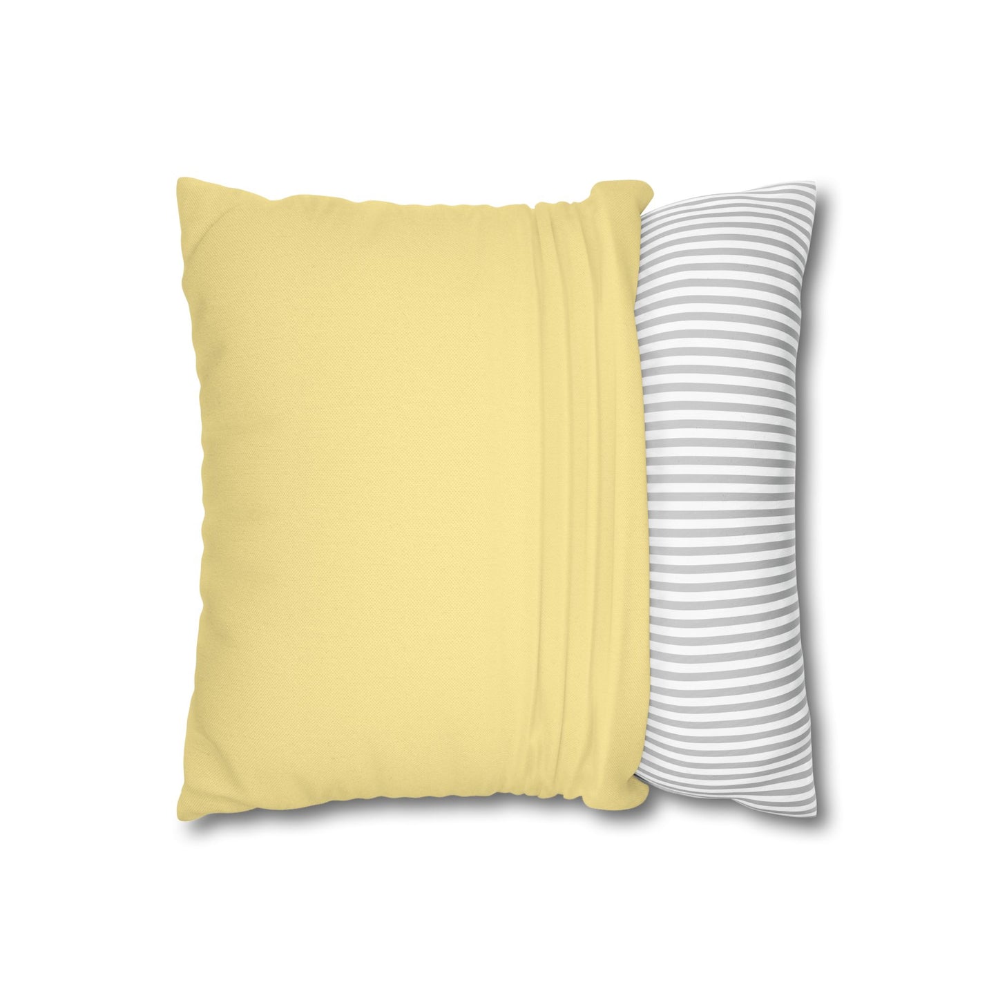 Cozy Yellow Reversible Square Pillowcase