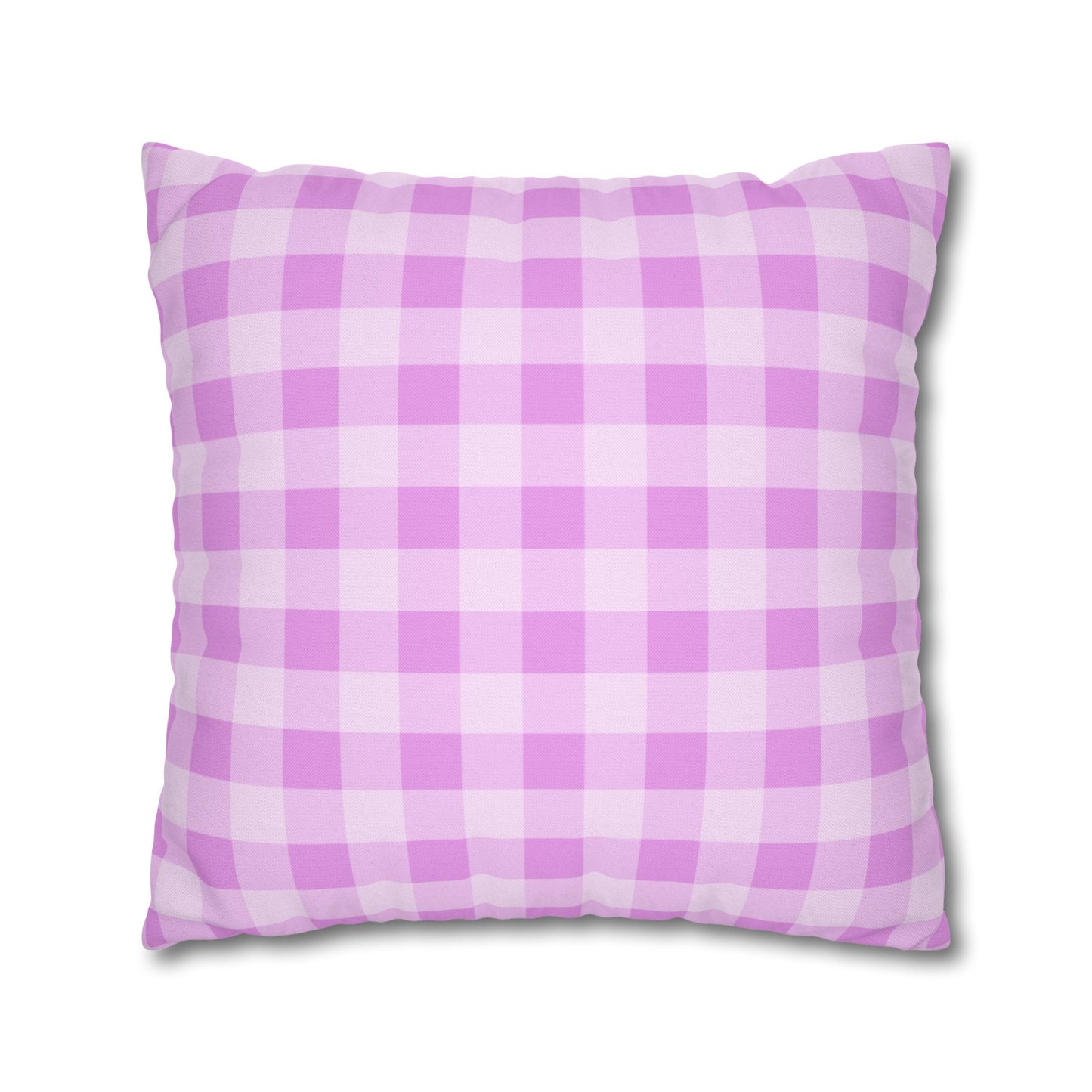 Cozy Purple Checkered Pillowcase