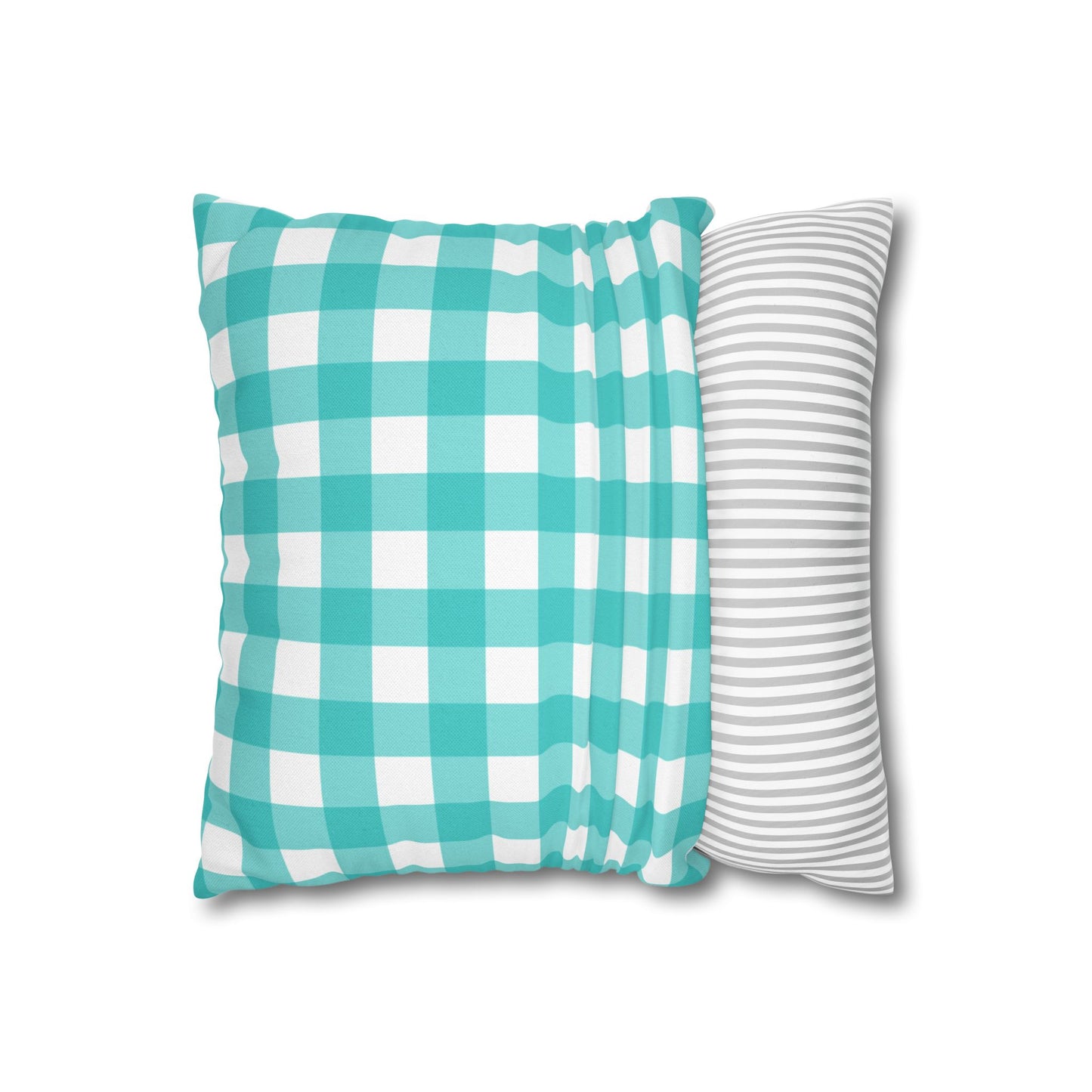 Gingham & Stripes Reversible Pillowcase