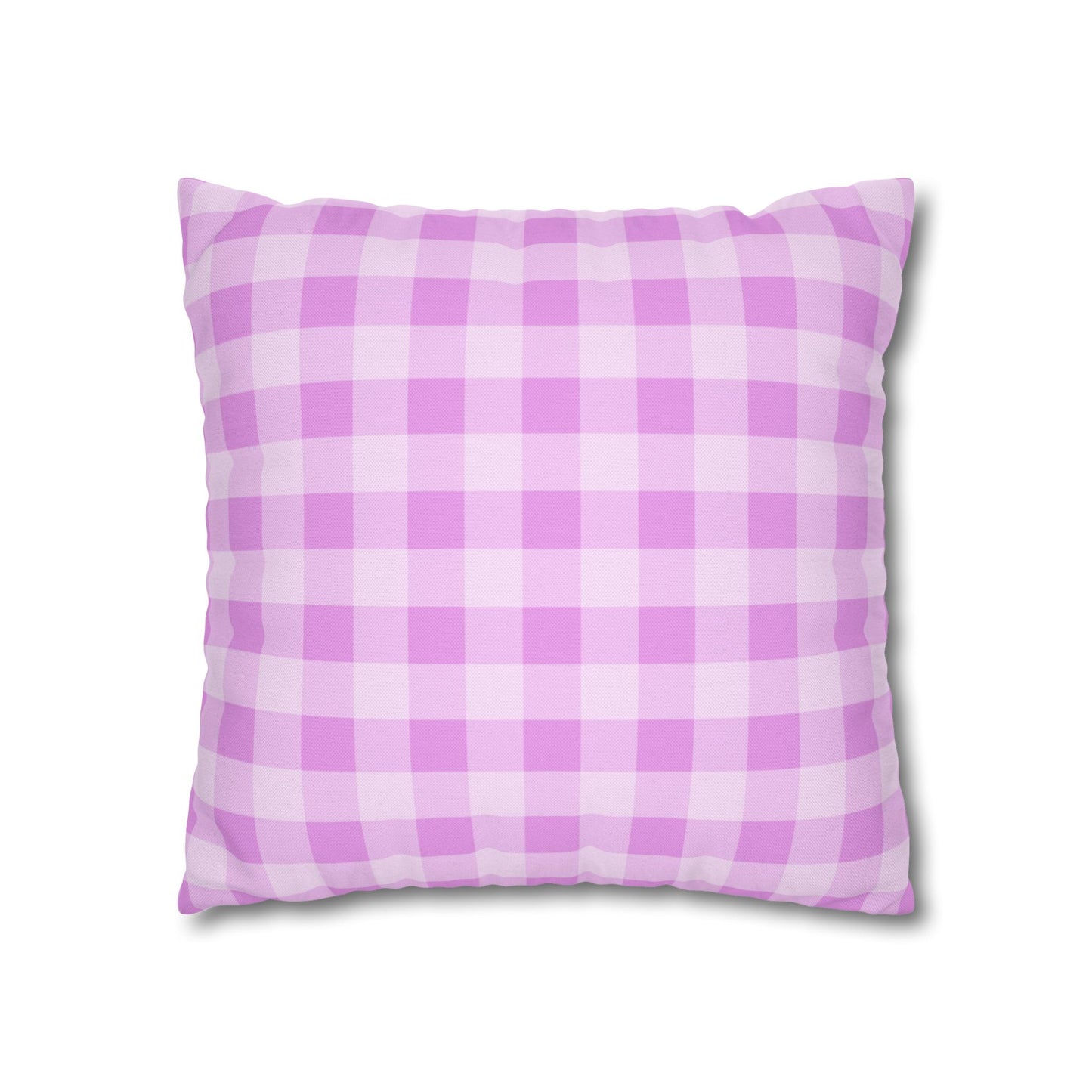 Cozy Purple Checkered Pillowcase