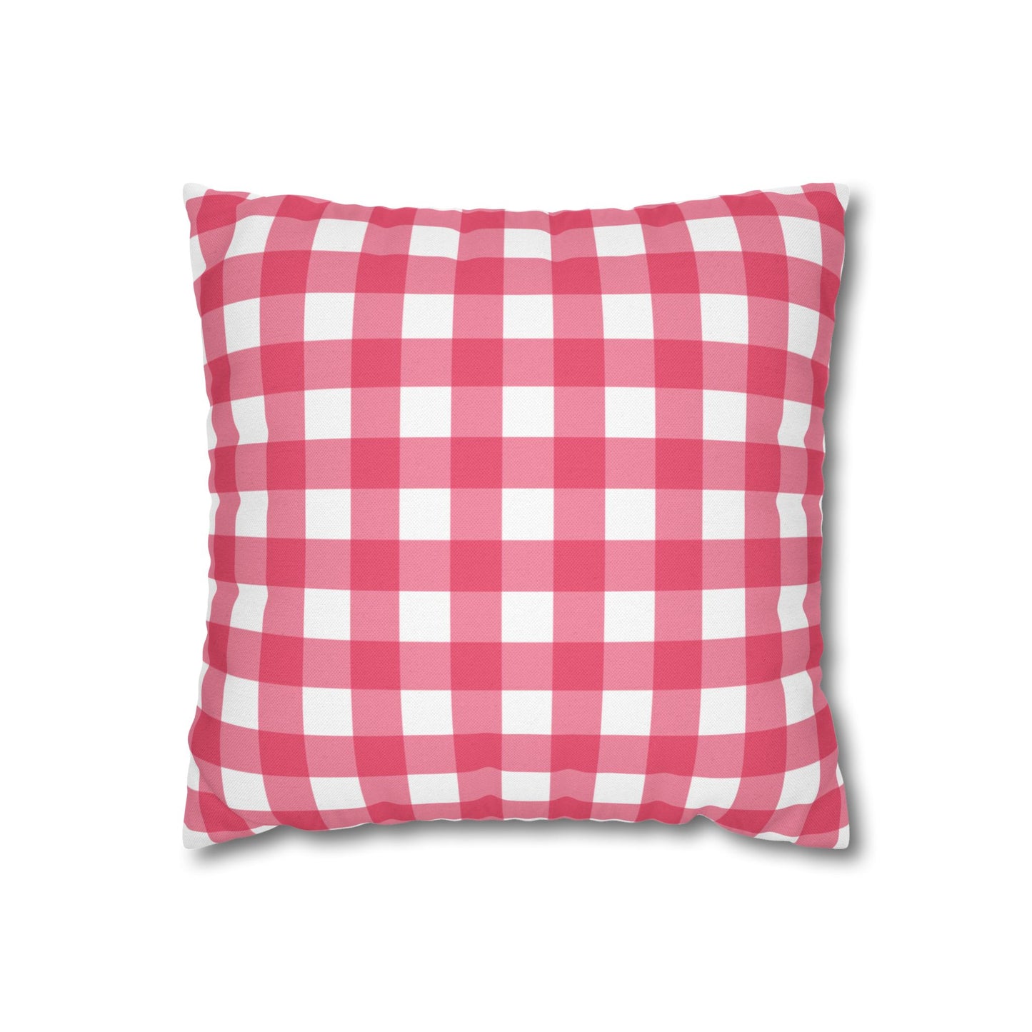 Cozy Red Checkered Pillowcase