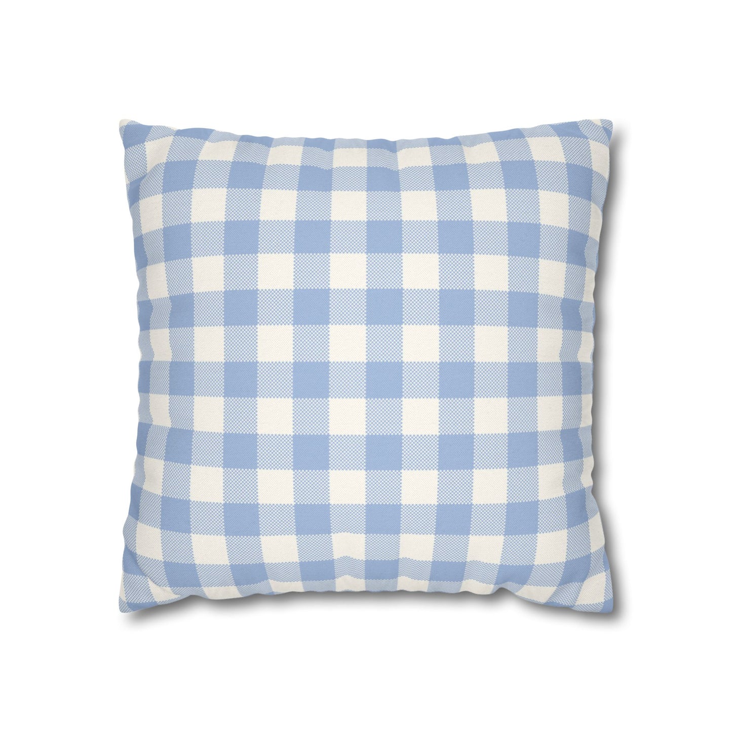 Blue Checkered Pillowcase