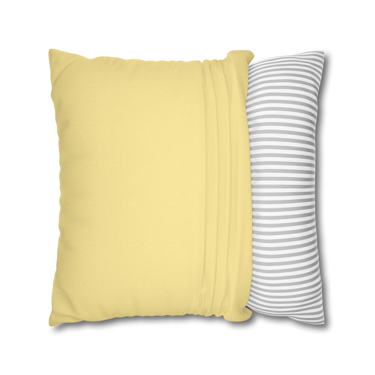 Cozy Yellow Reversible Square Pillowcase