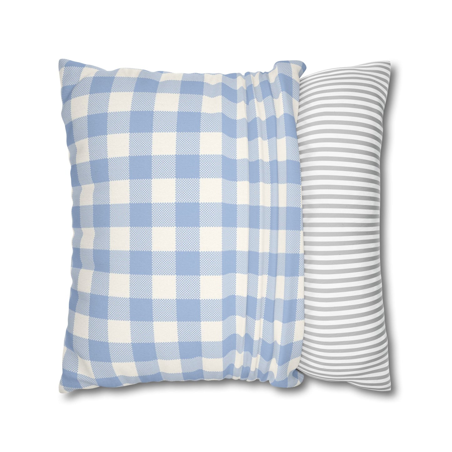 Blue Checkered Pillowcase