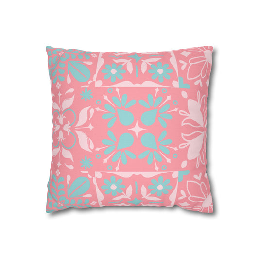 Floral Patterned Square Pillowcase