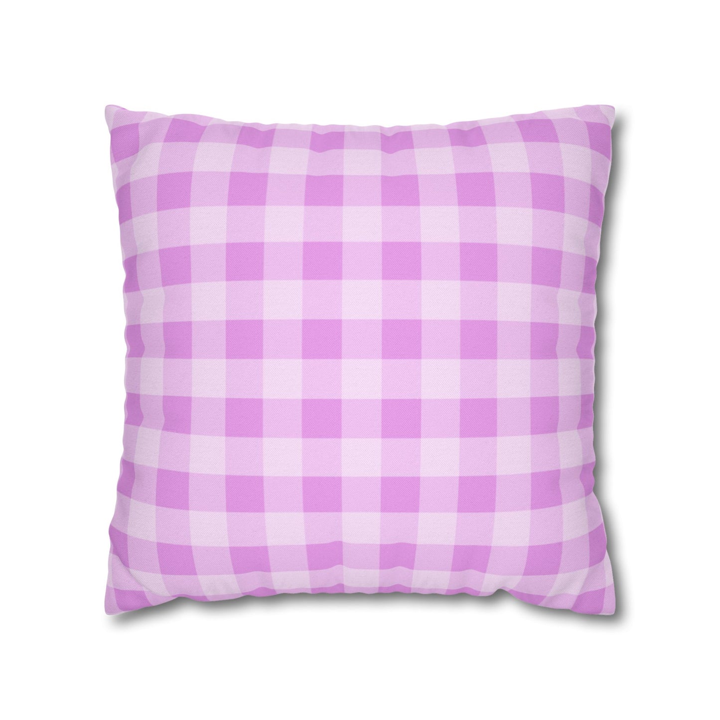 Cozy Purple Checkered Pillowcase