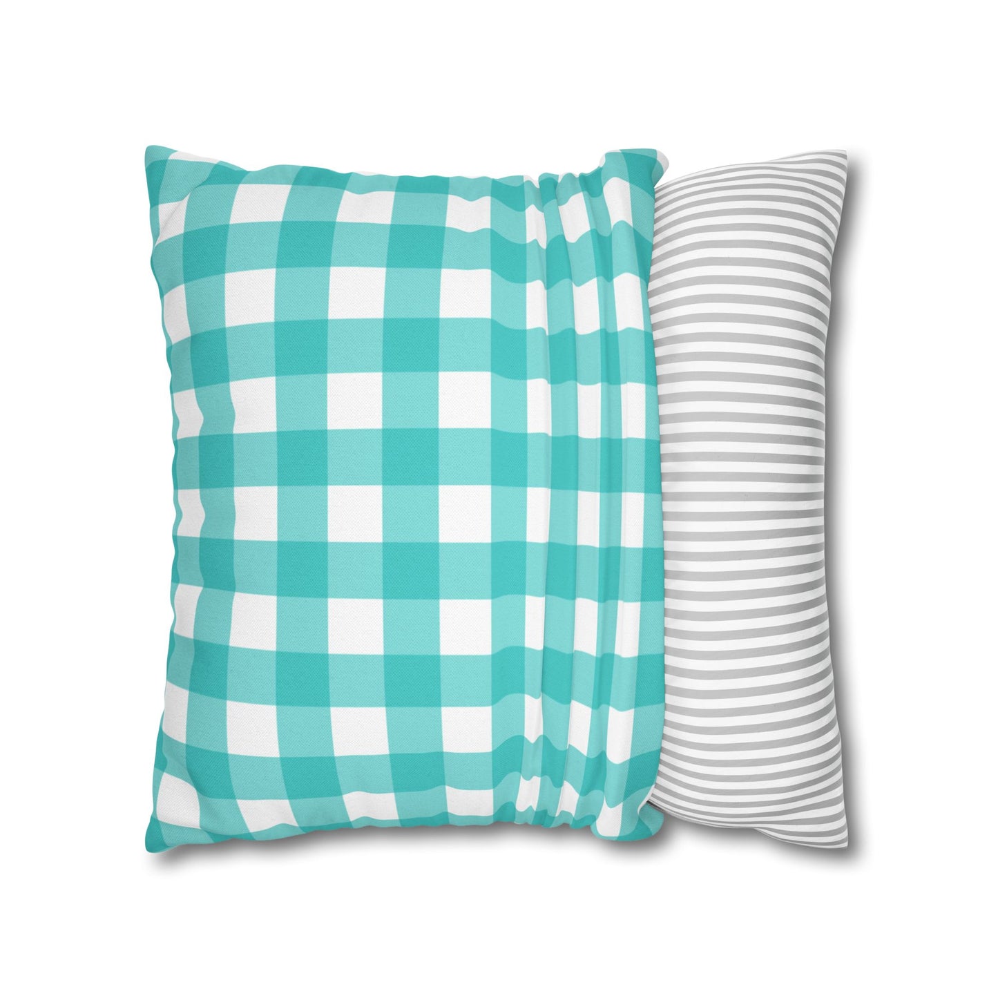 Gingham & Stripes Reversible Pillowcase