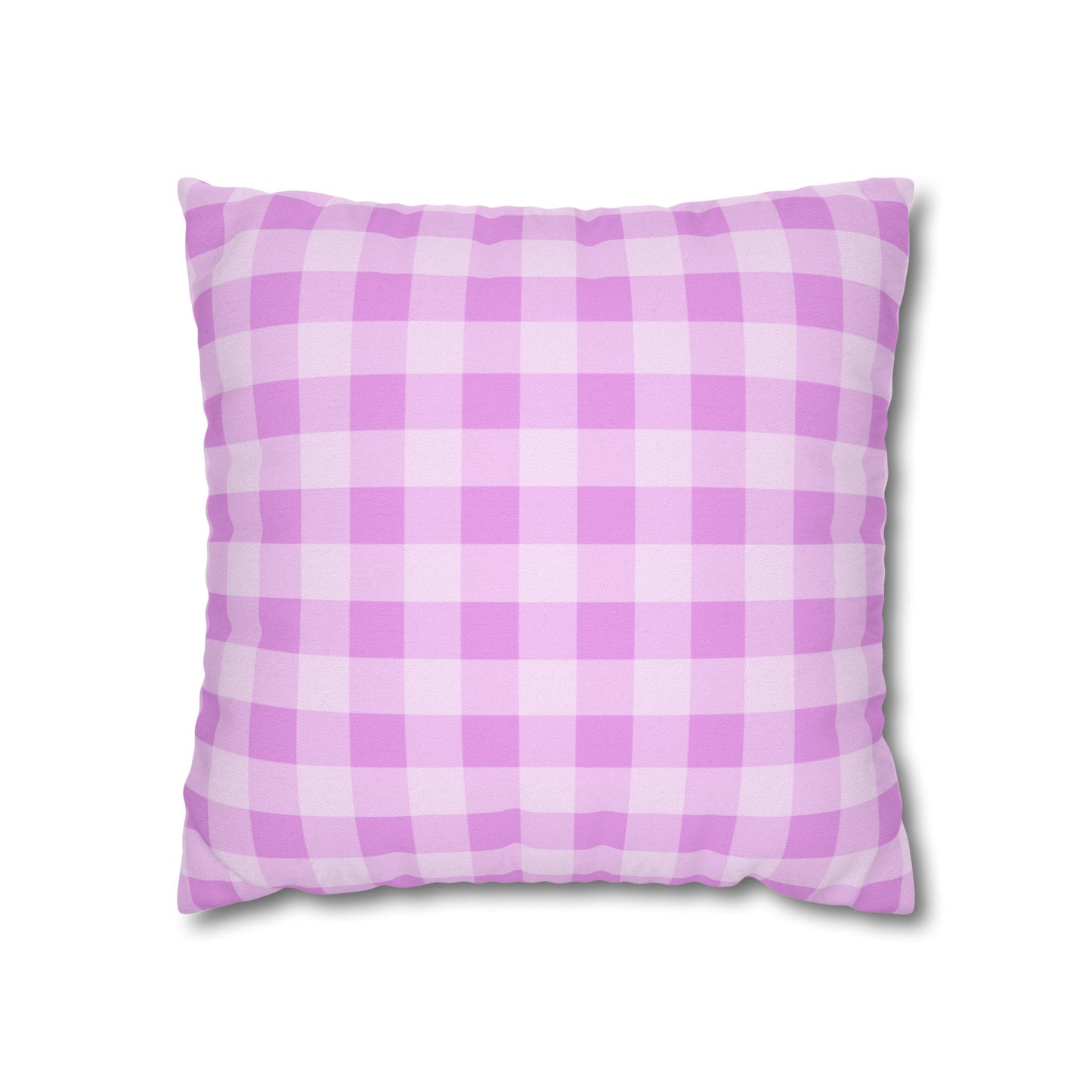 Cozy Purple Checkered Pillowcase