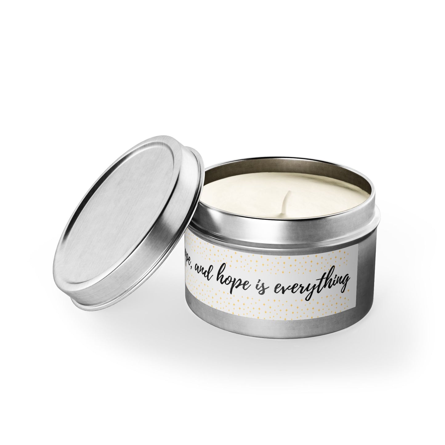 Light is hope - Inspirational Tin Candle