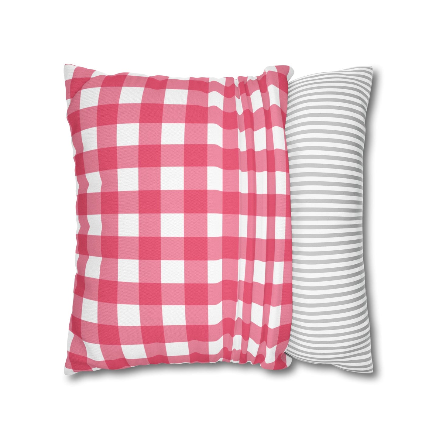 Cozy Red Checkered Pillowcase