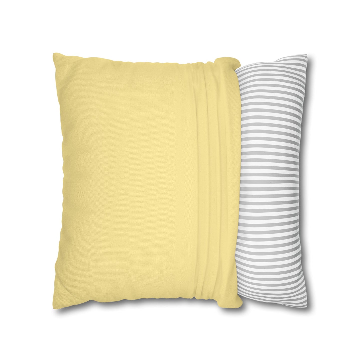 Cozy Yellow Reversible Square Pillowcase