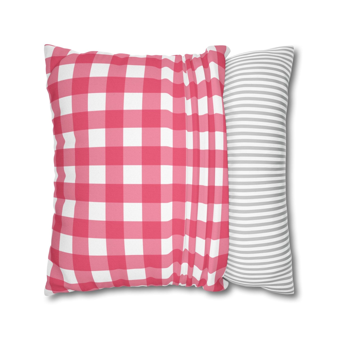 Cozy Red Checkered Pillowcase