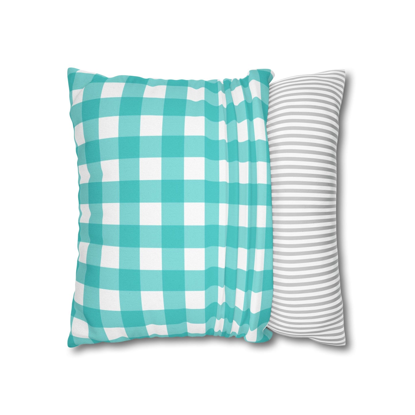 Gingham & Stripes Reversible Pillowcase