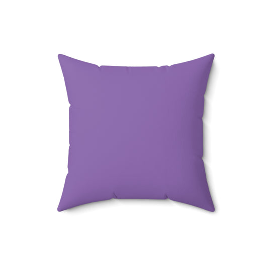 Vibrant Purple Spun Polyester Square Pillow