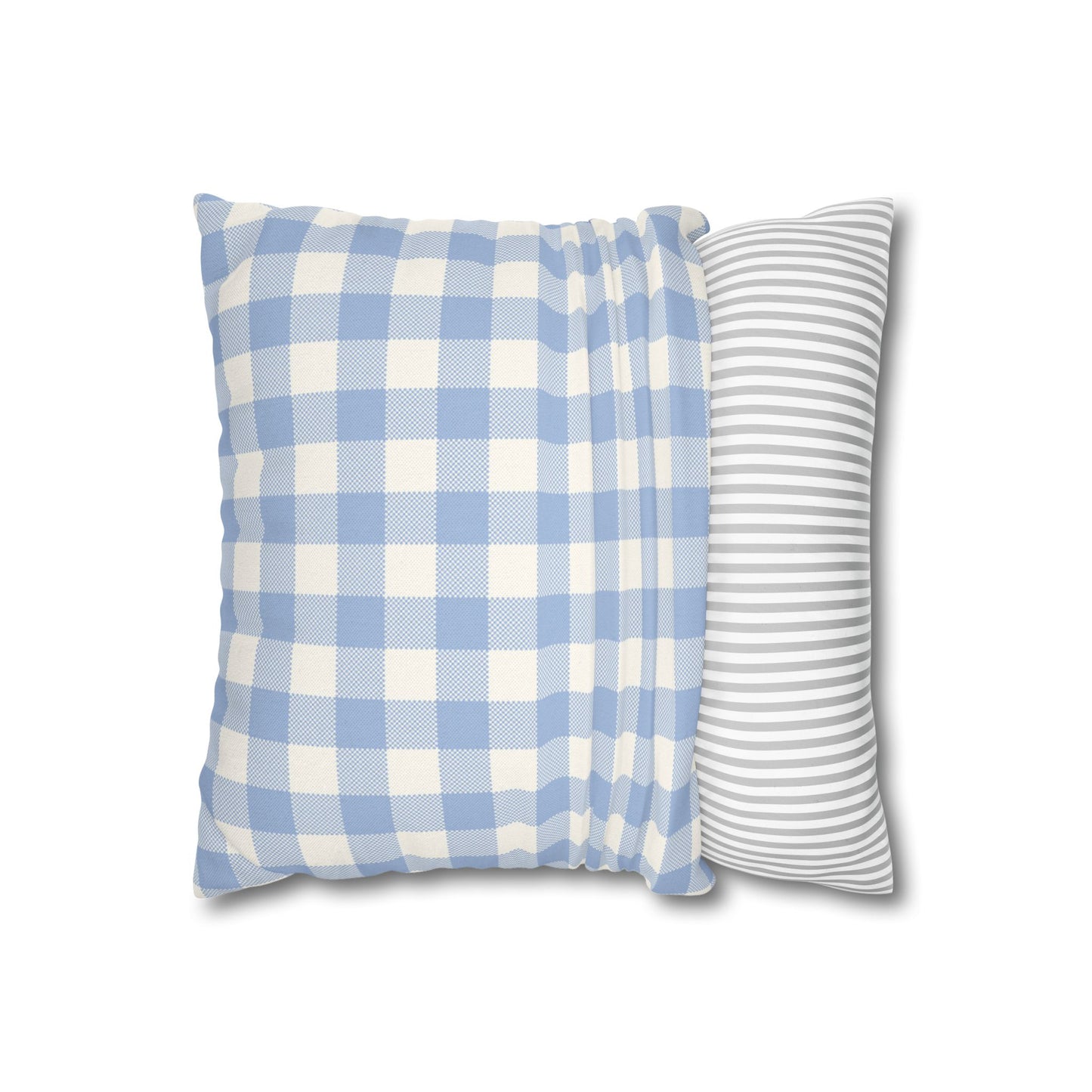 Blue Checkered Pillowcase