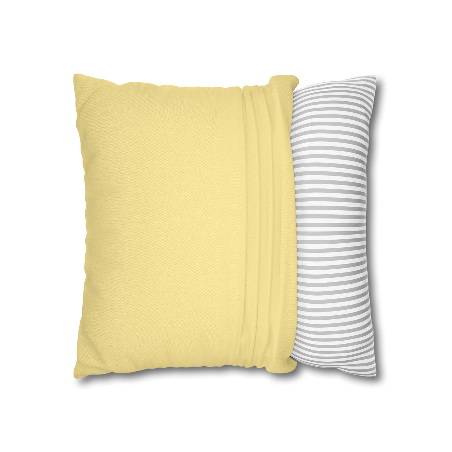 Cozy Yellow Reversible Square Pillowcase