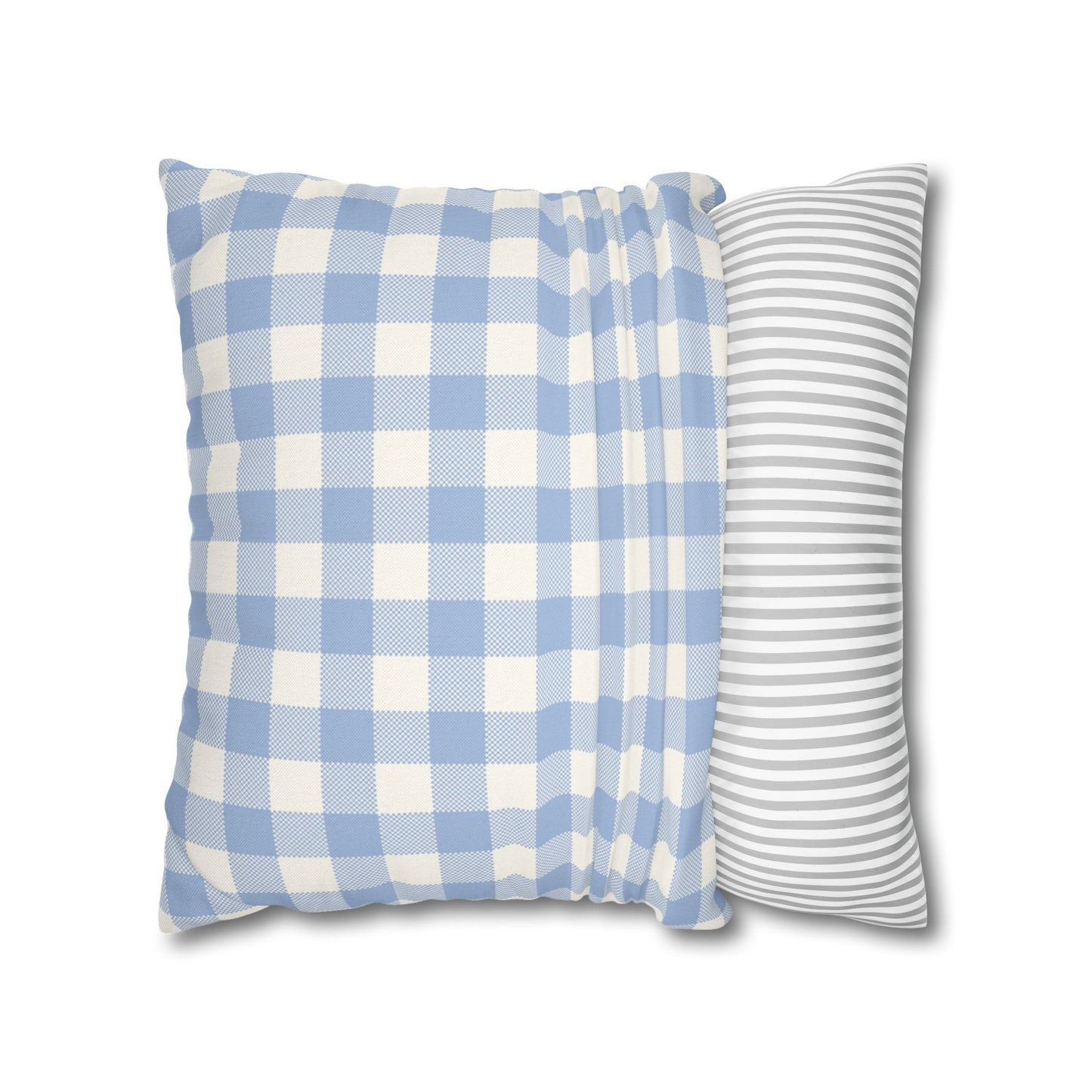 Blue Checkered Pillowcase