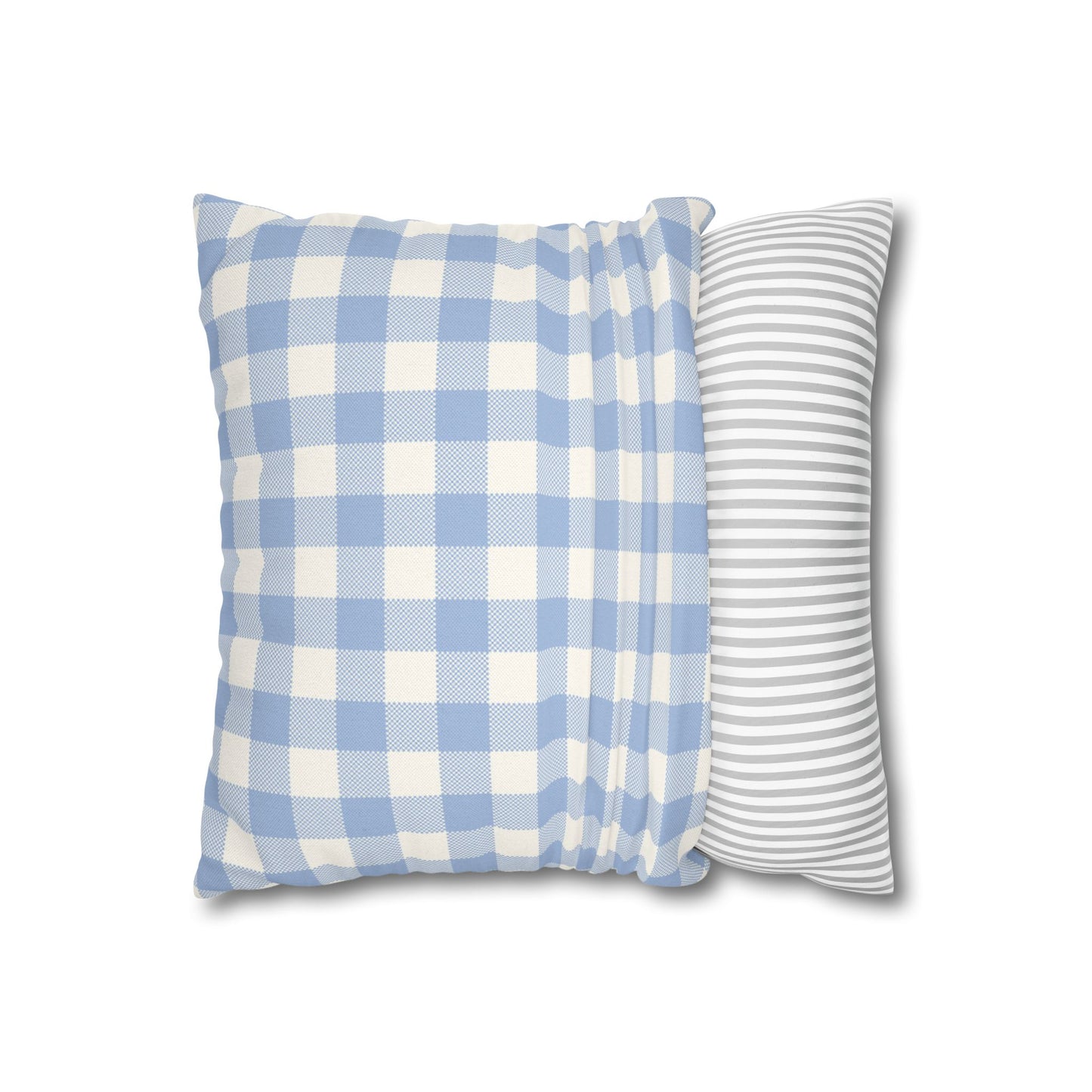 Blue Checkered Pillowcase