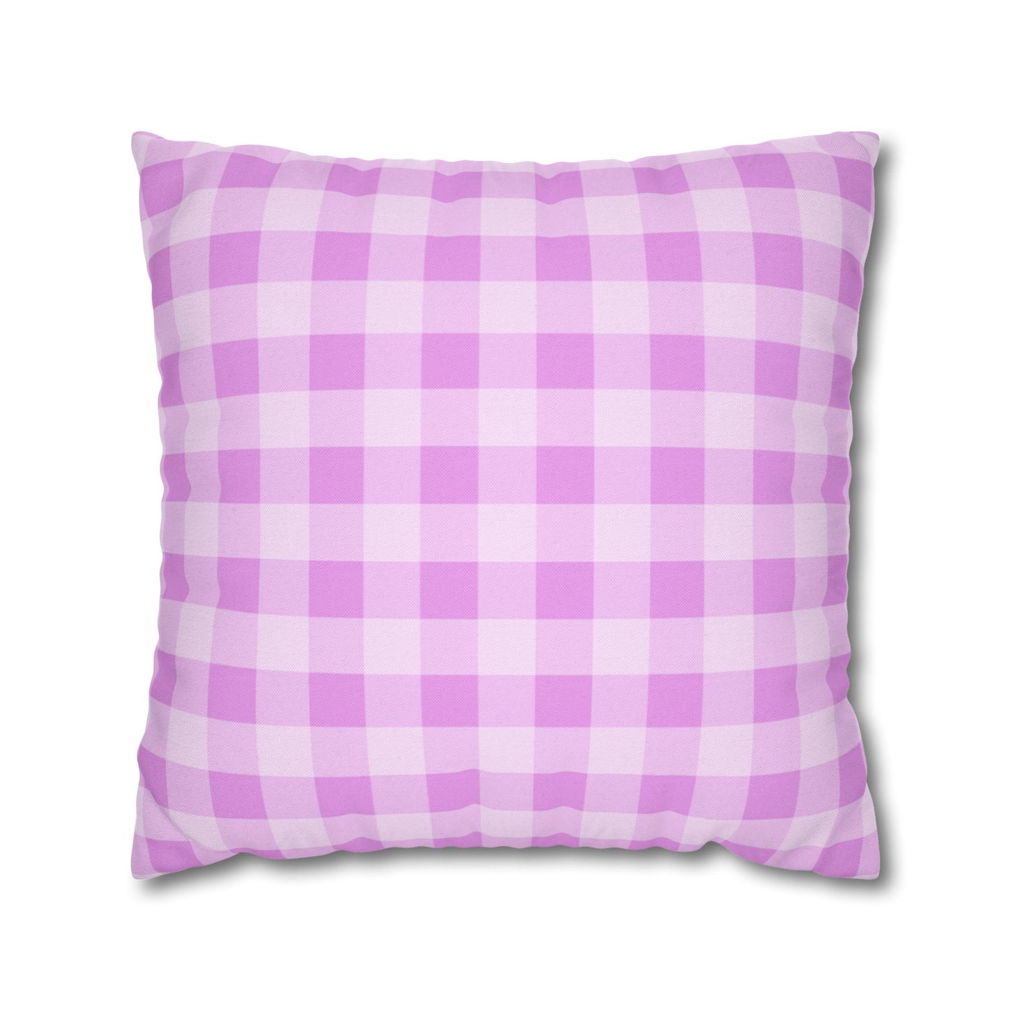 Cozy Purple Checkered Pillowcase