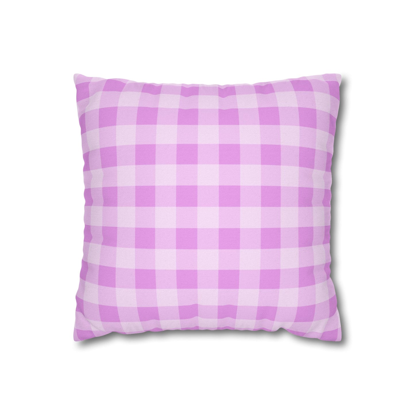 Cozy Purple Checkered Pillowcase