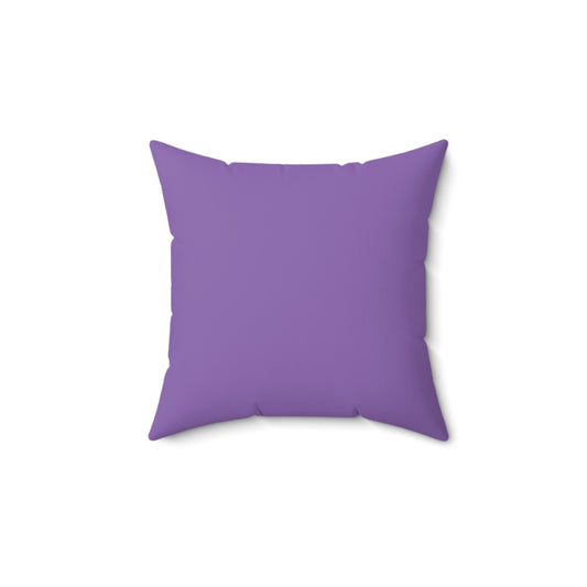 Vibrant Purple Spun Polyester Square Pillow