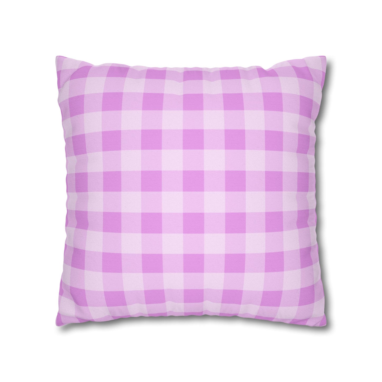 Cozy Purple Checkered Pillowcase