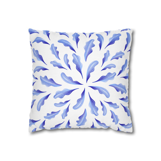 Blue Pattern Square Pillowcase