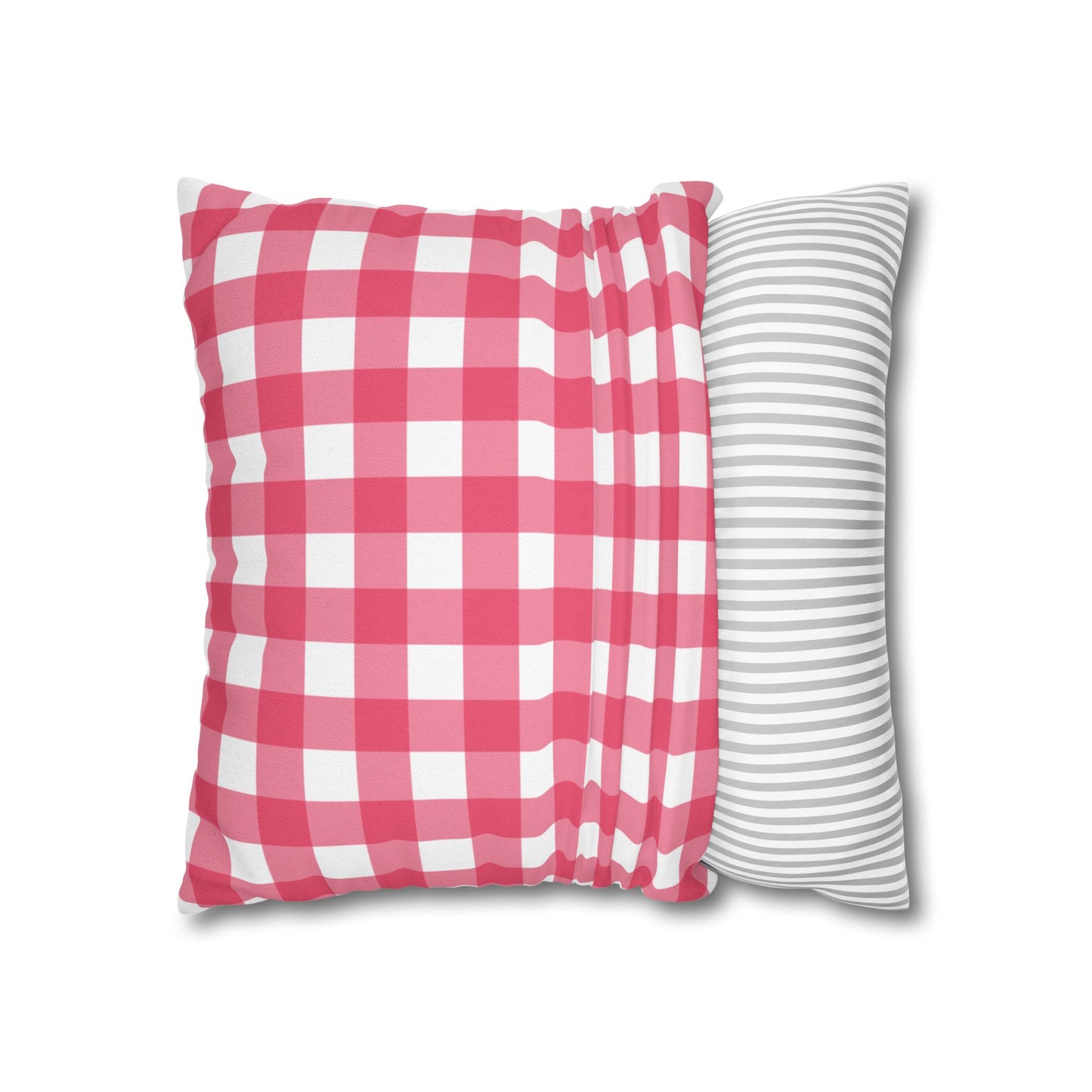 Cozy Red Checkered Pillowcase