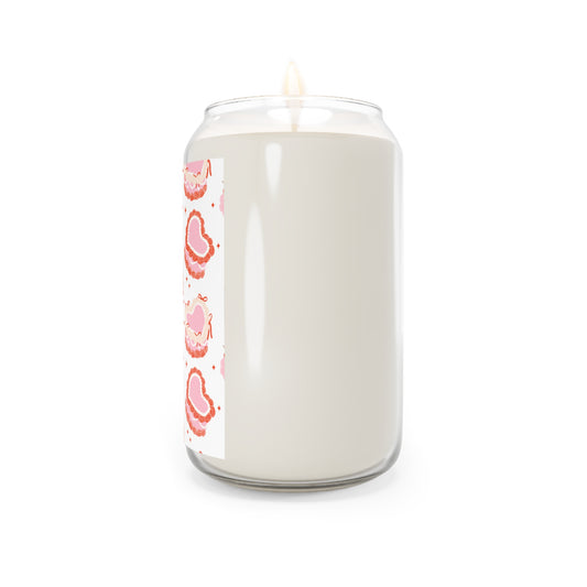 Romantic Heart-Themed Scented Candle