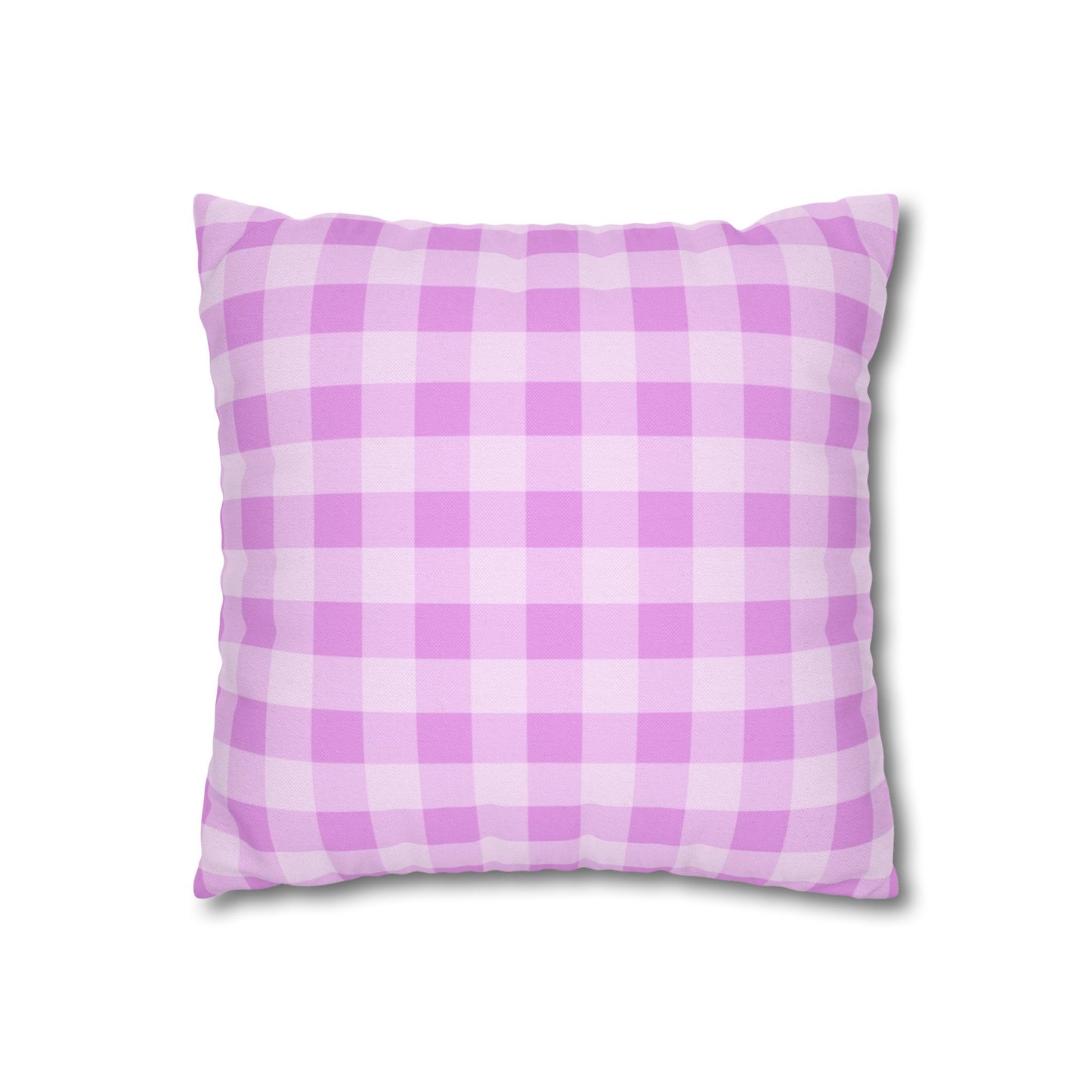 Cozy Purple Checkered Pillowcase