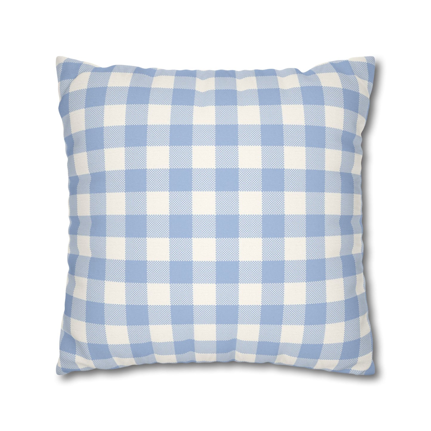 Blue Checkered Pillowcase