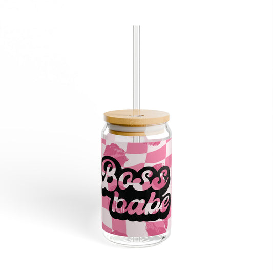 Boss Babe Sipper Glass, 16oz