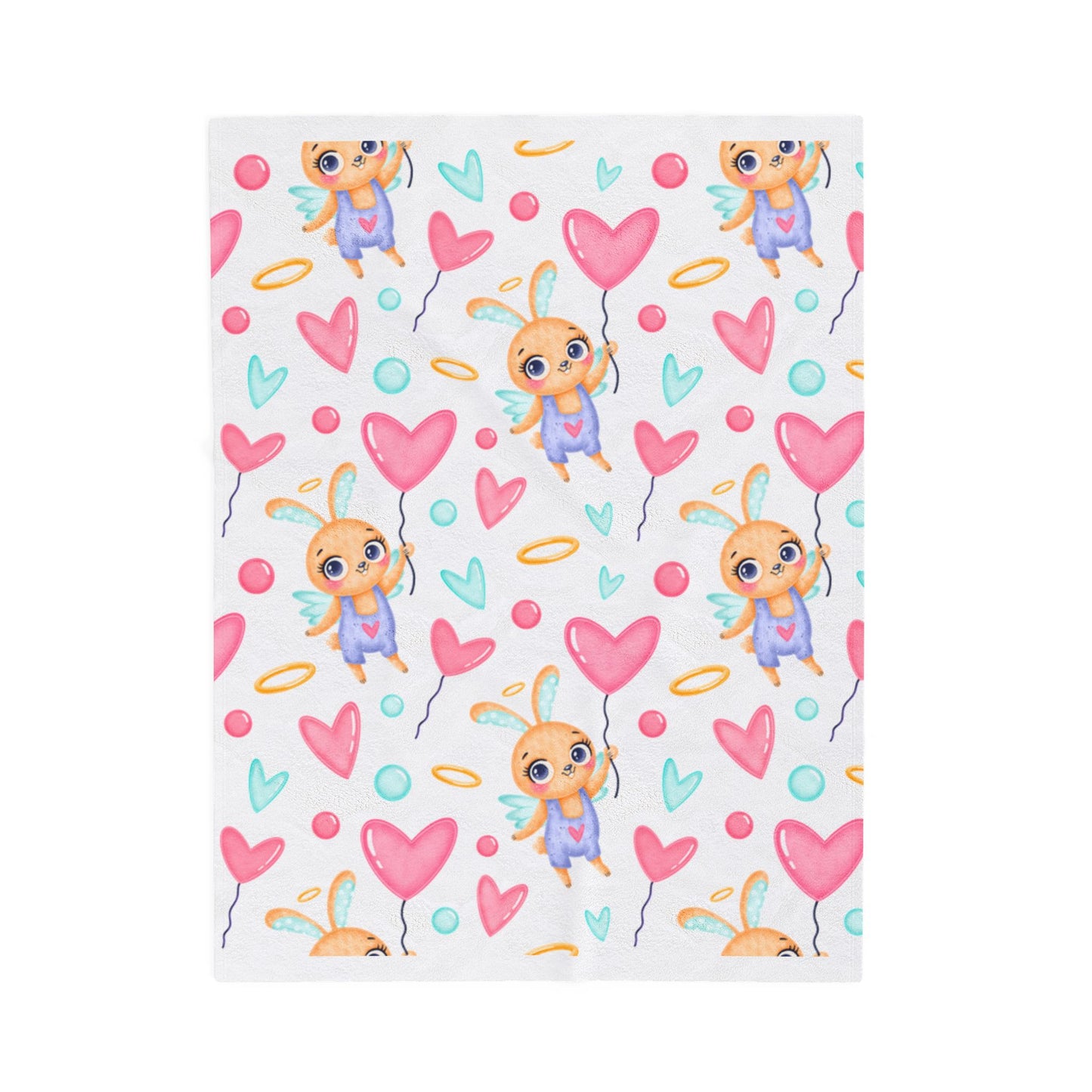 Little Bunny Velveteen Plush Blanket