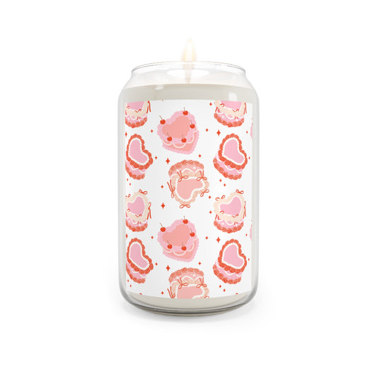 Romantic Heart-Themed Scented Candle