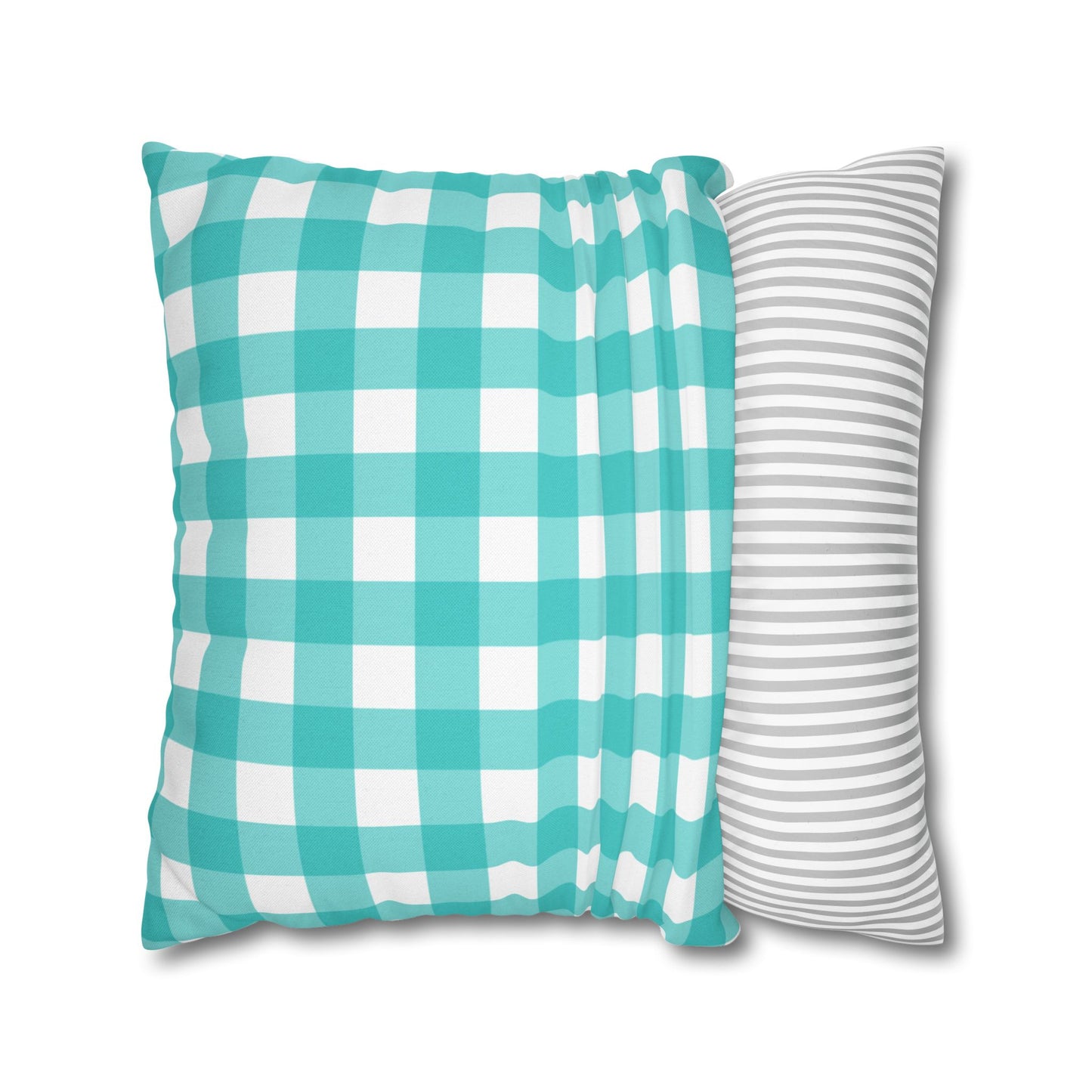 Gingham & Stripes Reversible Pillowcase