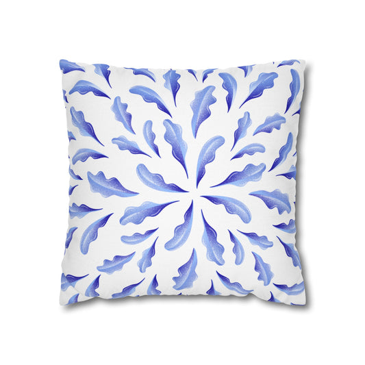 Blue Pattern Square Pillowcase