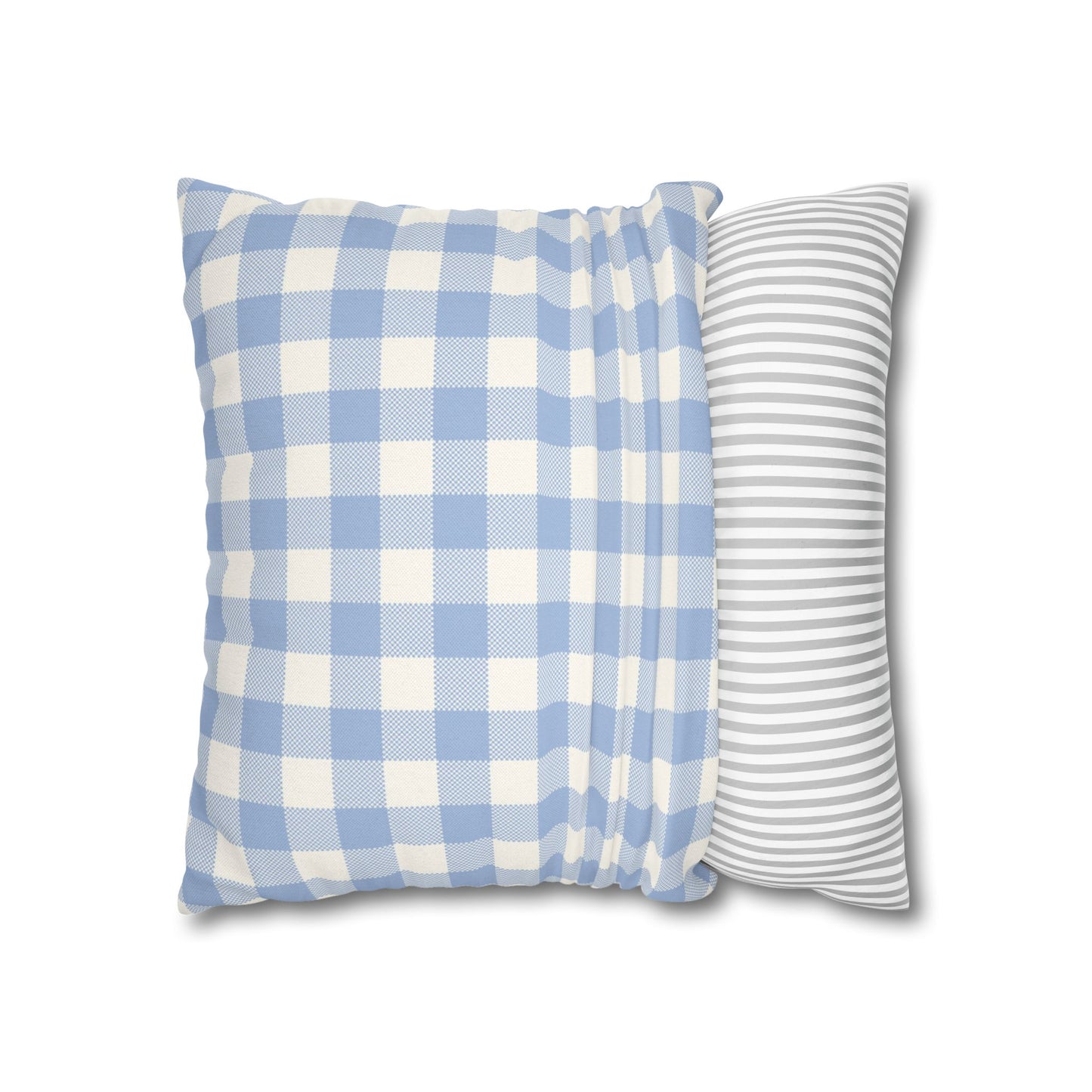 Blue Checkered Pillowcase