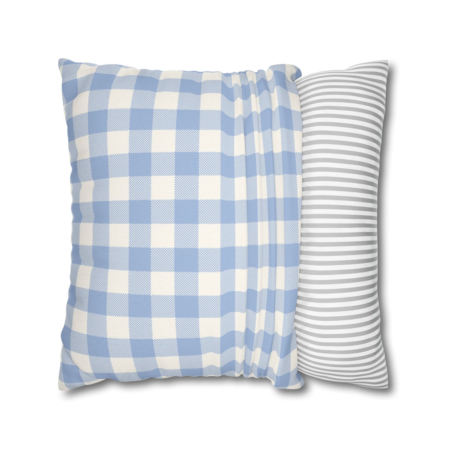 Blue Checkered Pillowcase