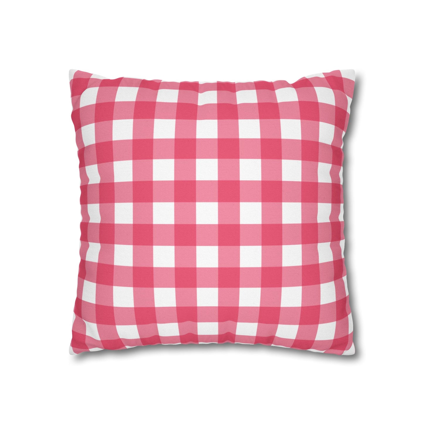 Cozy Red Checkered Pillowcase