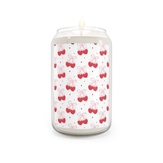 Festive Strawberry Scented Candle